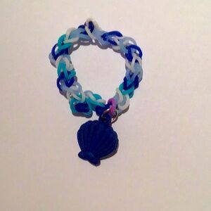 Beach themed Rubber band bracelet